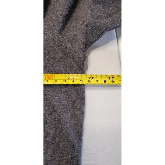 Carhartt Original Fit Dark Gray Heather Long Sleeve T Shirt Men's XL Orange Logo - Picture 3 of 5